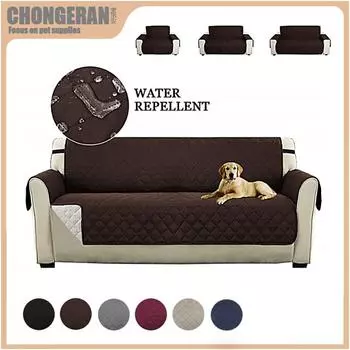 Чехлы для диванов, водонепроницаемые чехлы для диванов, 1/2/3/4-местные, нескользящий чехол для детей, домашних животных, моющаяся защита для дивана с эластичным ремешком 1 Seater серый