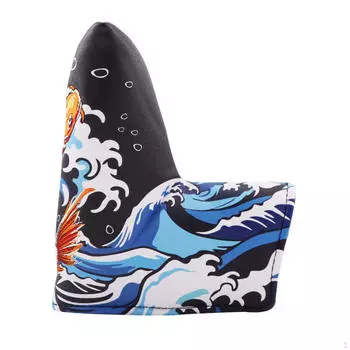 Чехлы для гольф-клюшек Чехол для паттера Защитный чехол для головы гольфиста чёрный