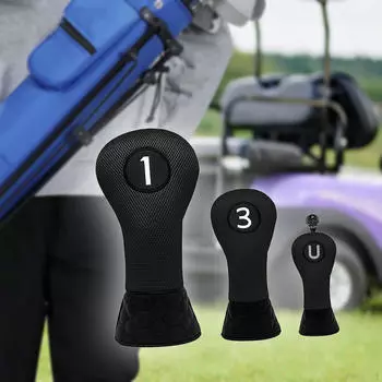 Чехлы для клюшек для гольфа, чехлы на голову подходят для большинства комплектов головных уборов клюшек 1 3 5