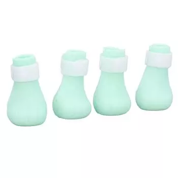 Чехлы для кошачьих лапок предотвращают царапины и укусы, силиконовые сапоги для ухода за кошками, для купания, инъекций и кормления зелёный