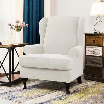 Чехлы для кресел с подголовниками, чехол из 2 частей, эластичный чехол для кресел с подголовниками, чехол для кресел с подголовниками с эластичной подошвой, нескользящий чехол для мебели W33xD36xH45inch