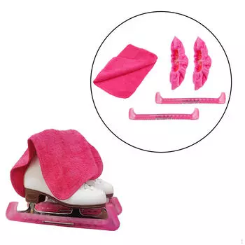 Чехлы для лезвий коньков защищают рукав с помощью протирающего чехла для катания на коньках розовый