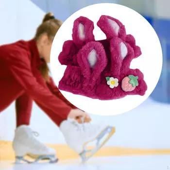 Чехлы для лезвий коньков Защитные приспособления для тренировок розы красного