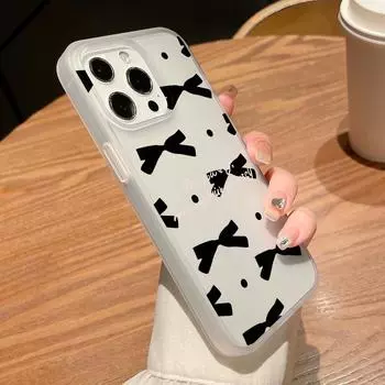 Чехлы для мобильных телефонов iPhone 11 13 15 Pro Max 12 14 Pro Max Чехол для iPhone 16 15 Plus 13 Pro 12 Матовая текстура с рисунком в виде мультяшных цветов iPhone 11 белый