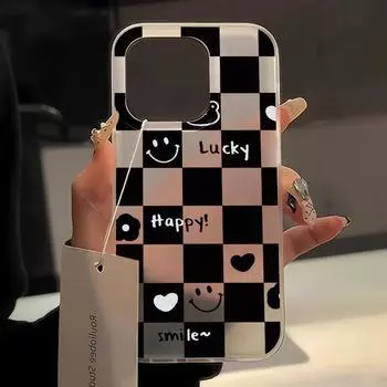 Чехлы для мобильных телефонов iPhone 11 13 15 Pro Max 12 14 Pro Max Чехол для iPhone 16 15 Plus 13 Pro 12 Матовая текстура с рисунком в виде мультяшных цветов iPhone 11 белый