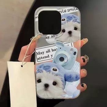 Чехлы для мобильных телефонов iPhone 11 13 15 Pro Max 12 14 Pro Max Чехол для iPhone 16 15 Plus 13 Pro 12 Матовая текстура с рисунком в виде мультяшных цветов iPhone 11 белый