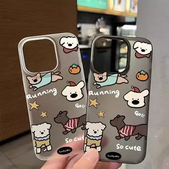 Чехлы для мобильных телефонов iPhone 11 13 15 Pro Max 12 14 Pro Max Чехол для iPhone 16 15 Plus 13 Pro 12 Матовая текстура с рисунком в виде мультяшных цветов iPhone 11 белый