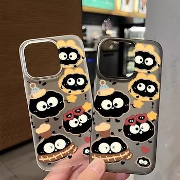 Чехлы для мобильных телефонов iPhone 11 13 15 Pro Max 12 14 Pro Max Чехол для iPhone 16 15 Plus 13 Pro 12 Матовая текстура с рисунком в виде мультяшных цветов iPhone 11 белый