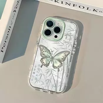 Чехлы для мобильных телефонов iPhone 11 13 XR 15 Pro Max 12 14 Pro Max чехол для iPhone 16 7 Plus 8 Plus XS Max Мультяшный узор Защита от падений Ударопрочный iPhone 6&6s зелёный