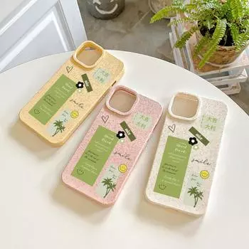 Чехлы для мобильных телефонов iPhone 11 13 XR 15 Pro Max 12 14 Pro Max Чехол для iPhone 16 7 Plus 8 Plus XS Max Разлагаемые и экологически чистые, устойчивые к падениям iPhone XS Max жёлтый