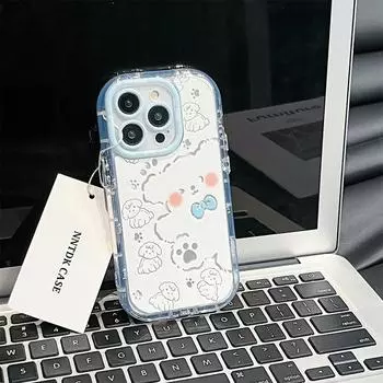 Чехлы для мобильных телефонов iPhone 11 13 XR 15 Pro Max 12 14 Pro Max чехол для iPhone 16 7 Plus 8 Plus XS Max Мультяшный узор Защита от падений Ударопрочный iPhone 6&6s чистый