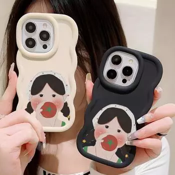 Чехлы для мобильных телефонов iPhone 11 13 XR 15 Pro Max 12 14 Pro Max Чехол для iPhone 16 7 Plus 8 Plus XS Max 15 Plus Macaron Cartoon Cute Anti-Drop Водонепроницаемый iPhone 11 Pro Max белый