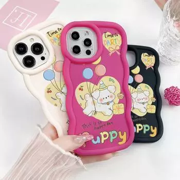 Чехлы для мобильных телефонов iPhone 11 13 XR 15 Pro Max 12 14 Pro Max Чехол для iPhone 16 7 Plus 8 Plus XS Max 15 Plus Macaron Cartoon Cute Anti-Drop Водонепроницаемый iPhone 11 Pro Max красный