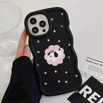 Чехлы для мобильных телефонов iPhone 11 13 XR 15 Pro Max 12 14 Pro Max Чехол для iPhone 16 7 Plus 8 Plus XS Max 15 Plus Macaron Cartoon Cute Anti-Drop Водонепроницаемый iPhone 11 Pro Max красный