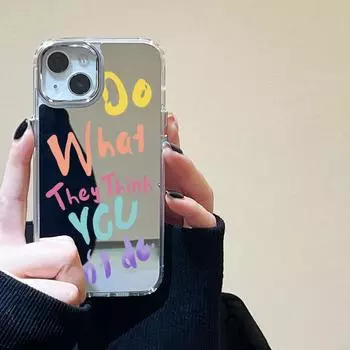 Чехлы для мобильных телефонов iPhone 11 13 XR 15 Pro Max 12 14 Pro Max Чехол iPhone 16 XS Max Зеркальный защитный чехол Зеркальный Изысканный мультяшный водонепроницаемый iPhone 11 Pro Max серебряный песка
