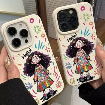 Чехлы для мобильных телефонов iPhone 11 13 XR 15 Pro Max 12 14 Pro Max Чехол для iPhone 16 7 Plus 8 Plus XS Max Разлагаемые и экологически чистые iPhone XS Max розовый