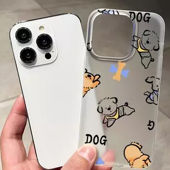 Чехлы для мобильных телефонов iPhone 11 13 15 Pro Max 12 14 Pro Max Чехол для iPhone 16 15 Plus 13 Pro 12 Матовая текстура с рисунком в виде мультяшных цветов iPhone 11 белый