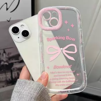 Чехлы для мобильных телефонов iPhone 11 13 XR 15 Pro Max 12 14 Pro Max чехол для iPhone 16 7 Plus 8 Plus XS Max Мультяшный узор Защита от падений Ударопрочный iPhone 6&6s белый