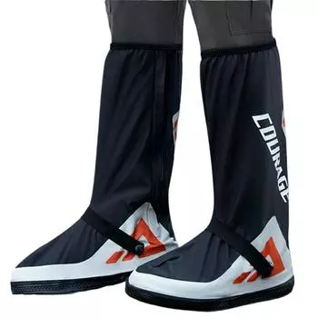 Чехлы для обуви от дождя для мотоцикла, водонепроницаемые, мужские, многоразовые, складные, для защиты от дождя и снега, с отражателем, нескользящая защита для обуви в дождливый день