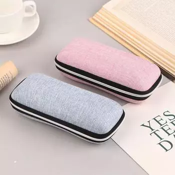 Чехлы для очков, чехол для солнцезащитных очков для женщин, коробка для очков с ремешком синий