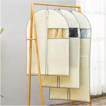 Чехлы для одежды Чехол для хранения одежды Пальто Костюм Рубашка Одежда Видимые окна Бытовая подвесная органайзер Чехол для гардероба 60x80cm синий