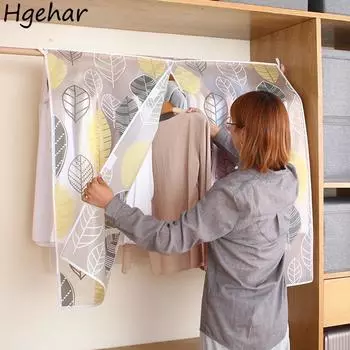 Чехлы для одежды для дома, прозрачные, для подвесного шкафа, пыленепроницаемые, простые, большой емкости, сумки для хранения одежды, многофункциональные