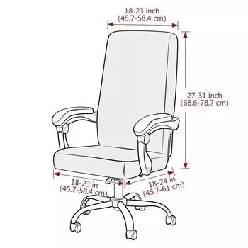 Чехлы для офисных компьютерных кресел из бархата, супермягкие эластичные чехлы для кресел, однотонные чехлы для игровых кресел, съемные чехлы для пыли 1PC