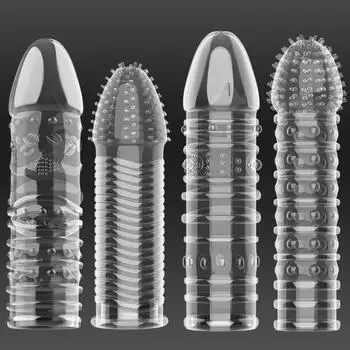 Чехлы для пениса, удлинитель, мужские презервативы, презервативы для пениса с кристаллами, кольцо для пениса, секс-игрушка для взрослых, секс-игрушка для мужчин, более длительный срок службы