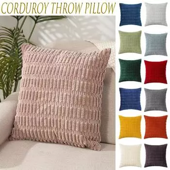 Чехлы для подушек из измельченного бархата, вельветовые, зернистые, 50 см/45 см/40 см, диван-кровать, квадратные декоративные подушки 40X40cm белый