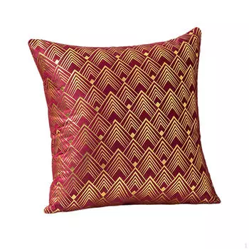 Чехлы для подушек с бархатной отделкой для декора диванов и кресел темно-красного