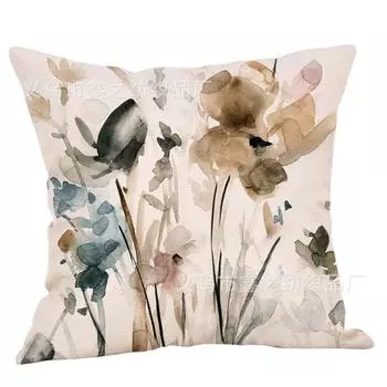 Чехлы для подушек с изображением таксы, картина с изображением собаки-колбаски, декоративные чехлы из хлопка и льна для спальни, дивана, украшения для дома 45X45 см 45x45cm