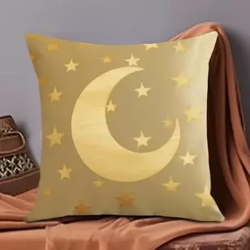 Чехлы для подушек с золотыми звездами и луной для дивана, домашнего декора, современные, 17,7x17,7 дюймов, двухсторонние вставки с узором не входят в комплект CC2PS454513C23