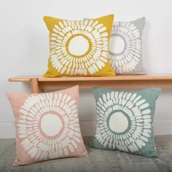 Чехлы для подушек Sun 18X18 дюймов, наволочки для дивана в стиле бохо с абстрактным рисунком, набор из 2 подушек в стиле бохо, декор для комнаты в пляжном стиле, эстетика для дивана-кровати на открытом воздухе 18 x18 -2pcs серый