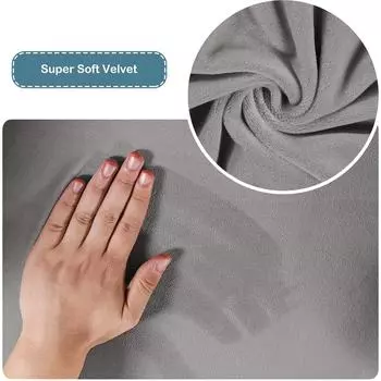 Чехлы для пуфов Velvet Square, складные чехлы для хранения вещей, чехлы для мебели, чехлы для подставок для ног, чехлы для гостиных L белый