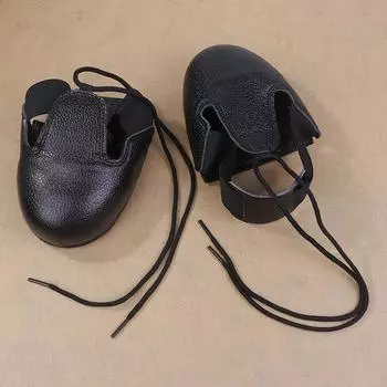 Чехлы для рабочей обуви с защитой от ударов, защитные кожаные ботинки со стальным носком, для посетителей на рабочем месте чёрный