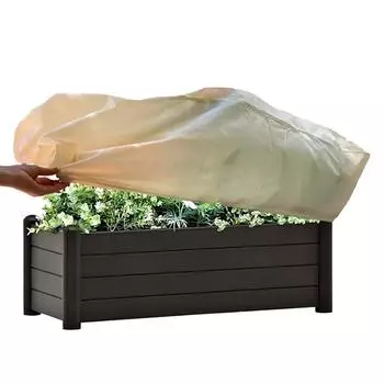 Чехлы для растений Защитный чехол для ящика для цветов Защищает растения от заморозков Чехол для цветочного ящика Патио Двор Балкон Подоконник Чехол для цветочного горшка