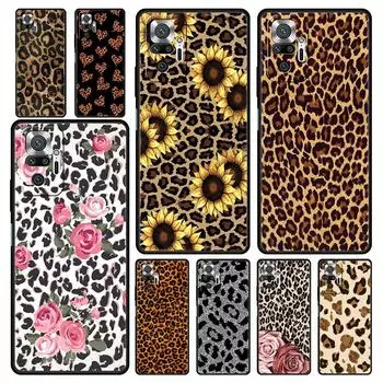 Чехлы для Redmi 10C, чехол для телефона с тигровым леопардовым принтом и цветком для Xiaomi Redmi Note 12 11 9S 9 8 10 Pro Plus 7 9T 8T 9C 9A 8A, чехол Redmi Note 7