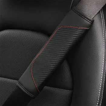 Чехлы для ремней безопасности автомобиля Чехол для ремня безопасности для взрослых, молодежи, детей, углеродного волокна, ПУ, автомобильные аксессуары, водонепроницаемый для интерьера