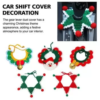 Чехлы для рычагов переключения передач автомобиля, рождественские украшения для интерьера, декоративная ручка переключения передач, автоматические подарки для автомобиля, аксессуары для рычагов, уменьшающие пыль, забавные Ma J3m5