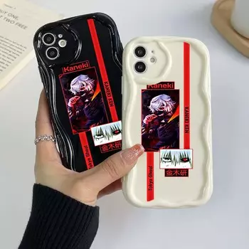 Чехлы для Samsung Galaxy A24 A54 A34 для iPhone 15 14 Xiaomi Poco X6 Pro Redmi 10C Huawei P30 Honor 90 NY21, эксклюзивный мягкий чехол с кремовым узором «Токийский гуль» for iPhone 6 белый