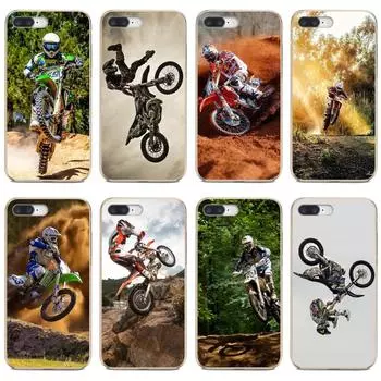Чехлы для Samsung Galaxy Note 3, 4, 5, 8, 9, 10 S3 S4 S5 Mini S6 S7 Edge S8 S9 Plus, велосипеды для бездорожья, гонки на мотоциклах, мото-кросс Note 3