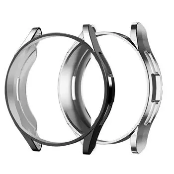 Чехлы для samsung galaxy watch 6 classic 47 мм 43 мм, чехол galaxy watch 6 5 44 мм 40 мм 5 pro 45 мм, мягкий защитный чехол из ТПУ Roseogld Silver Case-Watch 6 Classic 43