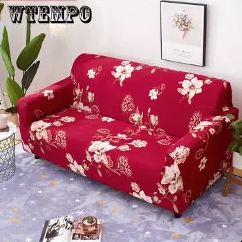 Чехлы для секционных диванов с принтом и эластичной тканью на 1-4 места, мягкие чехлы, эластичные чехлы для диванов Single seater