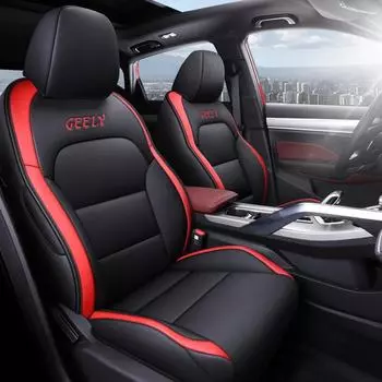 Чехлы для сидений Binyue Custom Full Surround — оригинальная автомобильная версия, бесшовная, экологически чистая кожа Standard чёрный