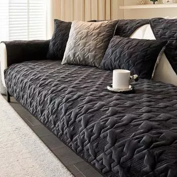 Чехлы для сидений дивана, однотонные плюшевые жаккардовые чехлы Housse, висячие канапе, защита для дивана, домашний декор, флисовый чехол для дивана на зиму, теплый 70x70cm 1pcs