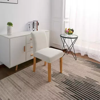 Чехлы для столовой Чехлы из спандекса Чехол на низкую спинку White