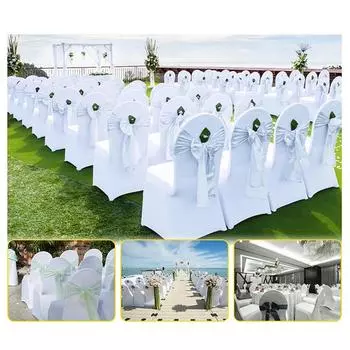 Чехлы для стульев для свадеб в отеле, эластичные чехлы для ресторанов, банкетов, обедов, вечеринок, конференций, универсальные чехлы для стульев