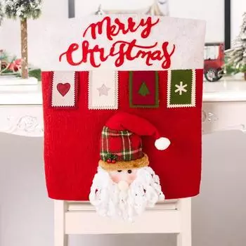 Чехлы для стульев с рождественскими героями мультфильмов Чехлы для стульев для ресторанов с героями мультфильмов Чехлы для стульев для дома Для украшения домашних праздничных вечеринок