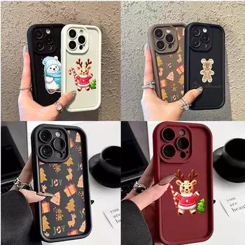 Чехлы для телефонов Ae102 Christmas Happy New Year для Samsung A54 A14 A05 A55 A53 A15 S23 S24 Ultra S25 Plus A35 S20 FE A25 Angel Eye Ladder Protective Cover Samsung A01