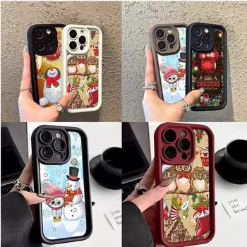 Чехлы для телефонов Ae103 с рождественской елкой для Samsung A54 A14 A05 A55 A53 A15 S23 S24 Ultra S25 Plus A35 S20 FE A25 Angel Eye Ladder Protective Cover Samsung A01